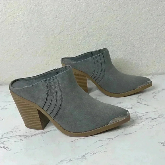 Sun + Stone Womens Deyzaa Metallic Pointed Toe Mules Size 6.5 - Picture 4 of 12